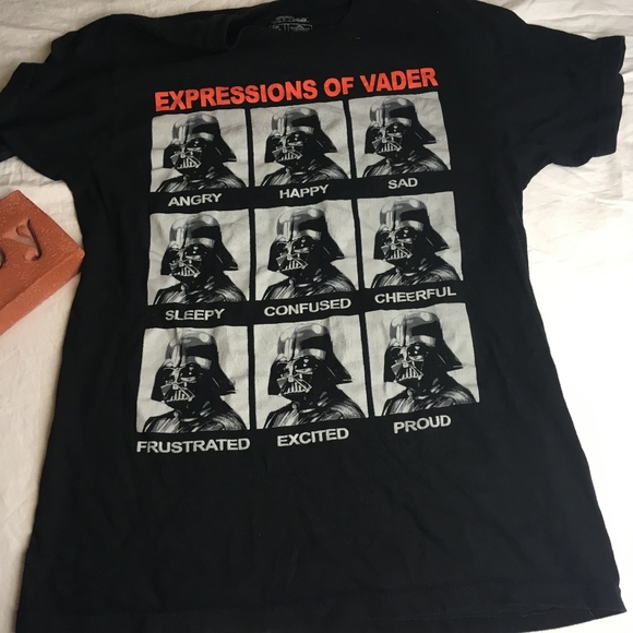 Star Wars Shirts Star Wars Tshirt Expressions Many Moods Of Vader Poshmark